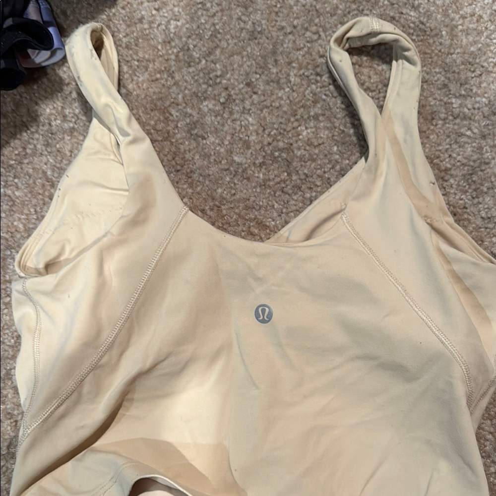lululemon athletica Cream Tank Top